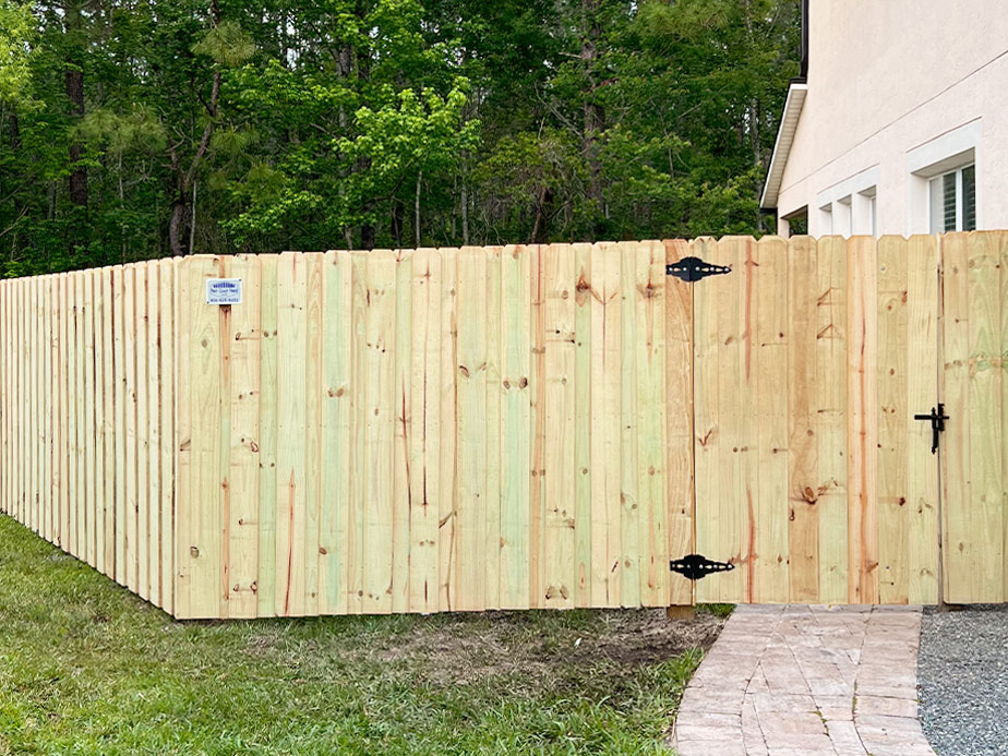 Privacy Fence Example in Fleming Island Florida